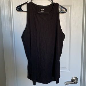 Avia Black Breathable Workout Top Size Large